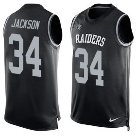 Wholesale Cheap Nike Raiders #34 Bo Jackson Black Team Color Men\'s Stitched NFL Limited Tank Top Jersey