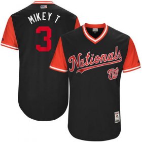 Wholesale Cheap Nationals #3 Michael Taylor Navy \"Mikey T\" Players Weekend Authentic Stitched MLB Jersey