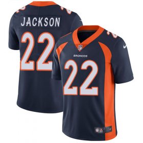 Wholesale Cheap Nike Broncos #22 Kareem Jackson Navy Blue Alternate Men\'s Stitched NFL Vapor Untouchable Limited Jersey