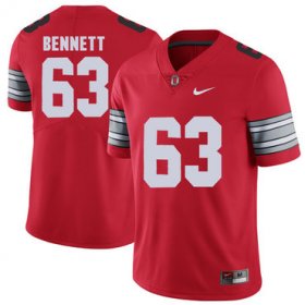 Wholesale Cheap Ohio State Buckeyes 63 Michael Bennett Red 2018 Spring Game College Football Limited Jersey