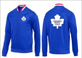 Wholesale Cheap NHL Toronto Maple Leafs Zip Jackets Blue-1