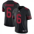 Wholesale Cheap Nike 49ers #6 Mitch Wishnowsky Black Alternate Men's Stitched NFL Vapor Untouchable Limited Jersey