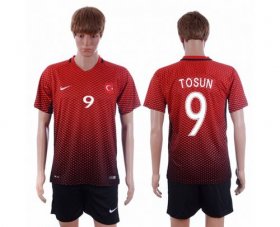 Wholesale Cheap Turkey #9 Tosun Home Soccer Country Jersey
