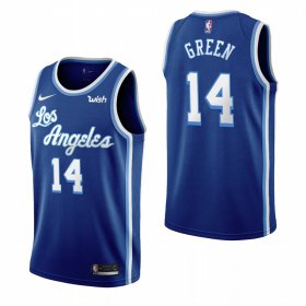 Wholesale Cheap Los Angeles Lakers #14 Danny Green Blue 2019-20 Classic Edition Stitched NBA Jersey