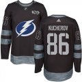 Wholesale Cheap Adidas Lightning #86 Nikita Kucherov Black 1917-2017 100th Anniversary Stitched NHL Jersey