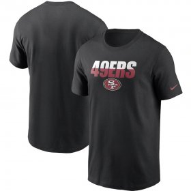 Wholesale Cheap San Francisco 49ers Nike Split T-Shirt Black
