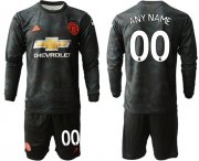 Wholesale Cheap Manchester United Personalized Third Long Sleeves Soccer Club Jersey