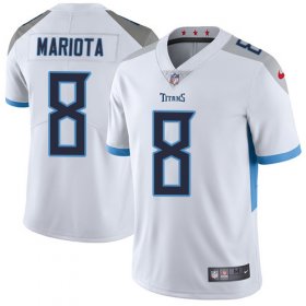 Wholesale Cheap Nike Titans #8 Marcus Mariota White Men\'s Stitched NFL Vapor Untouchable Limited Jersey