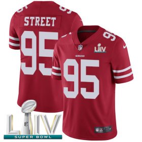Wholesale Cheap Nike 49ers #95 Kentavius Street Red Super Bowl LIV 2020 Team Color Youth Stitched NFL Vapor Untouchable Limited Jersey