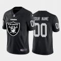 Wholesale Cheap Las Vegas Raiders Custom Black Men's Nike Big Team Logo Vapor Limited NFL Jersey