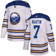 Wholesale Cheap Adidas Sabres #7 Rick Martin White Authentic 2018 Winter Classic Stitched NHL Jersey