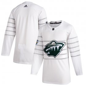 Wholesale Cheap Men\'s Minnesota Wild Adidas White 2020 NHL All-Star Game Authentic Jersey