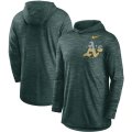 Wholesale Cheap Oakland Athletics Nike Split Logo Performance Long Sleeve Hoodie Top Green