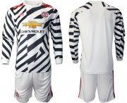 Wholesale Cheap 2021 Men Manchester united away long sleeve soccer jerseys