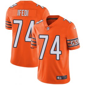 Wholesale Cheap Nike Bears #74 Germain Ifedi Orange Men\'s Stitched NFL Limited Rush Jersey