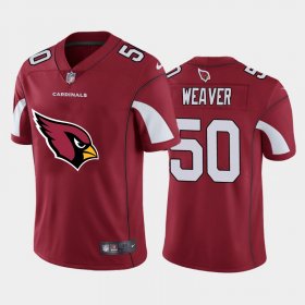 Wholesale Cheap Arizona Cardinals #50 Evan Weaver Red Men\'s Nike Big Team Logo Vapor Limited NFL Jersey