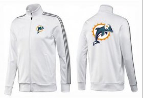 Wholesale Cheap NFL Miami Dolphins Team Logo Jacket White_3