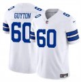Cheap Men's Dallas Cowboys #60 Tyler Guyton White 2024 F.U.S.E Draft Vapor Untouchable Limited Football Stitched Jersey