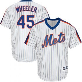 Wholesale Cheap Mets #45 Zack Wheeler White(Blue Strip) Alternate Cool Base Stitched Youth MLB Jersey