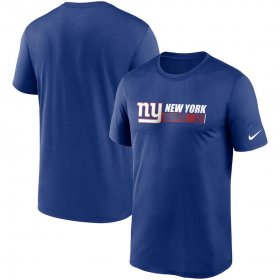 Wholesale Cheap New York Giants Nike Fan Gear Team Conference Legend Performance T-Shirt Royal