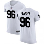 Wholesale Cheap Nike Raiders #96 Clelin Ferrell White Men's Stitched NFL Vapor Untouchable Elite Jersey