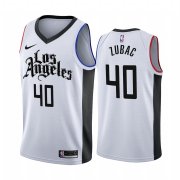 Wholesale Cheap Nike Clippers #40 Ivica Zubac 2019-20 White Los Angeles City Edition NBA Jersey