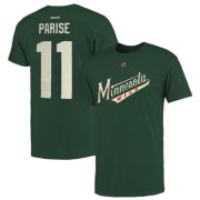 Wholesale Cheap Minnesota Wild #11 Zach Parise Reebok Name and Number Player T-Shirt Green