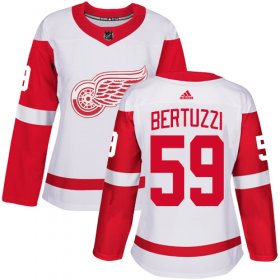 Wholesale Cheap Adidas Red Wings #59 Tyler Bertuzzi White Road Authentic Women\'s Stitched NHL Jersey