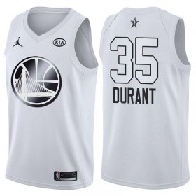 Wholesale Cheap Warriors 35 Kevin Durant Jordan Brand White 2018 All-Star Game Swingman Jersey