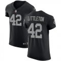Wholesale Cheap Nike Raiders #42 Cory Littleton Black Team Color Men's Stitched NFL Vapor Untouchable Elite Jersey