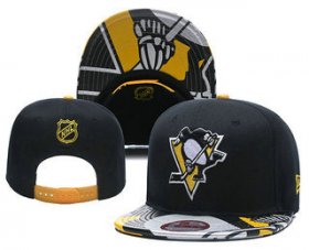 Wholesale Cheap Pittsburgh Penguins Snapback Ajustable Cap Hat YD