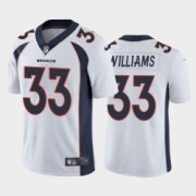Wholesale Cheap Men Nike Denver Broncos #33 Javonte Williams White Vapor Limited Jersey