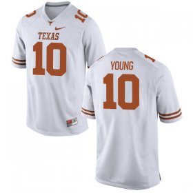 Wholesale Cheap Men\'s Texas Longhorns 10 Vince Young White Nike College Jersey