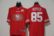 Wholesale Cheap Men's San Francisco 49ers #85 George Kittle Red 2020 Big Logo Number Vapor Untouchable Stitched NFL Nike Fashion Limited Jersey