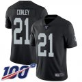 Wholesale Cheap Nike Raiders #21 Gareon Conley Black Team Color Men's Stitched NFL 100th Season Vapor Limited Jersey