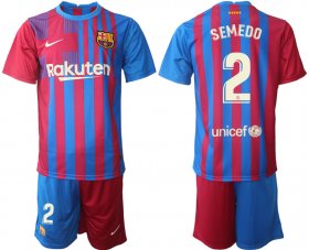 Wholesale Cheap Men 2021-2022 Club Barcelona home red 2 Nike Soccer Jerseys