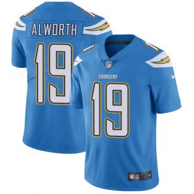 Wholesale Cheap Nike Chargers #19 Lance Alworth Electric Blue Alternate Men\'s Stitched NFL Vapor Untouchable Limited Jersey