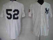 Wholesale Cheap Yankees #52 C.C. Sabathia Stitched White MLB Jersey