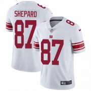 Wholesale Cheap Nike Giants #87 Sterling Shepard White Men's Stitched NFL Vapor Untouchable Limited Jersey