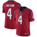 Wholesale Cheap Nike Texans #4 Deshaun Watson Red Alternate Men's Stitched NFL Vapor Untouchable Limited Jersey