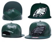 Wholesale Cheap NFL Philadelphia Eagles Team Logo Green Reflective Adjustable Hat