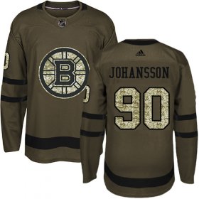 Wholesale Cheap Adidas Bruins #90 Marcus Johansson Green Salute To Service Stitched NHL Jersey