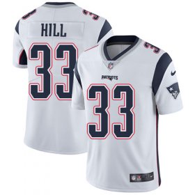 Wholesale Cheap Nike Patriots #33 Jeremy Hill White Men\'s Stitched NFL Vapor Untouchable Limited Jersey