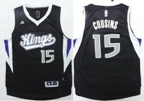Wholesale Cheap Sacramento Kings #15 DeMarcus Cousins Revolution 30 Swingman 2014 New Black Jersey