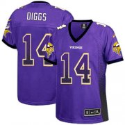 Wholesale Cheap Nike Vikings #14 Stefon Diggs Purple Team Color Women's Stitched NFL Elite Drift Fashion Jersey
