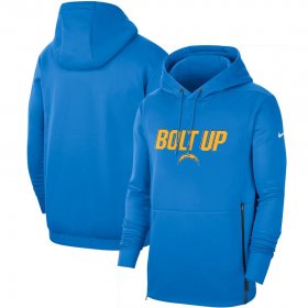 Wholesale Cheap Los Angeles Chargers Nike Sideline Local Performance Pullover Hoodie Powder Blue