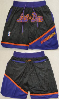 Wholesale Cheap Men\'s Phoenix Suns Black Orange Shorts (Run Small)
