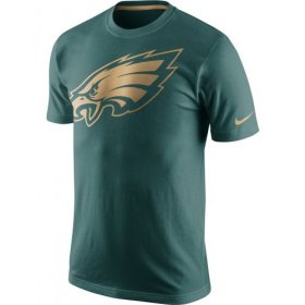 Wholesale Cheap Men\'s Philadelphia Eagles Nike Midnight Green Championship Drive Gold Collection Performance T-Shirt