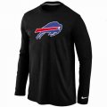 Wholesale Cheap Nike Buffalo Bills Logo Long Sleeve T-Shirt Black