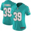 Wholesale Cheap Nike Dolphins #39 Larry Csonka Aqua Green Team Color Women's Stitched NFL Vapor Untouchable Limited Jersey